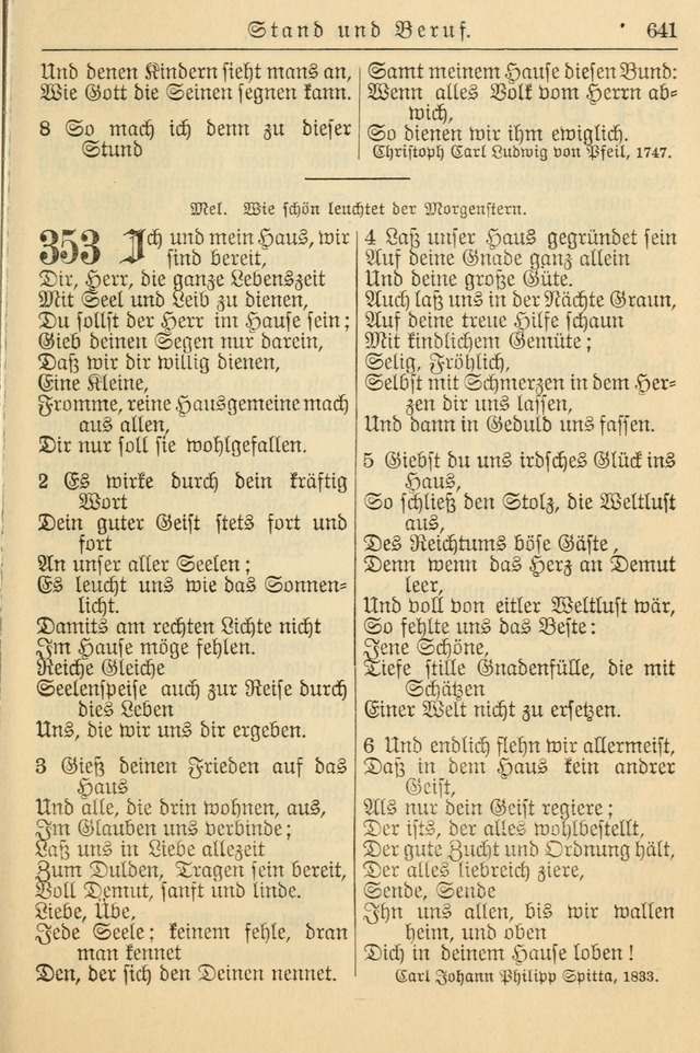 Kirchenbuch für Evangelisch-Lutherische Gemeinden page 641