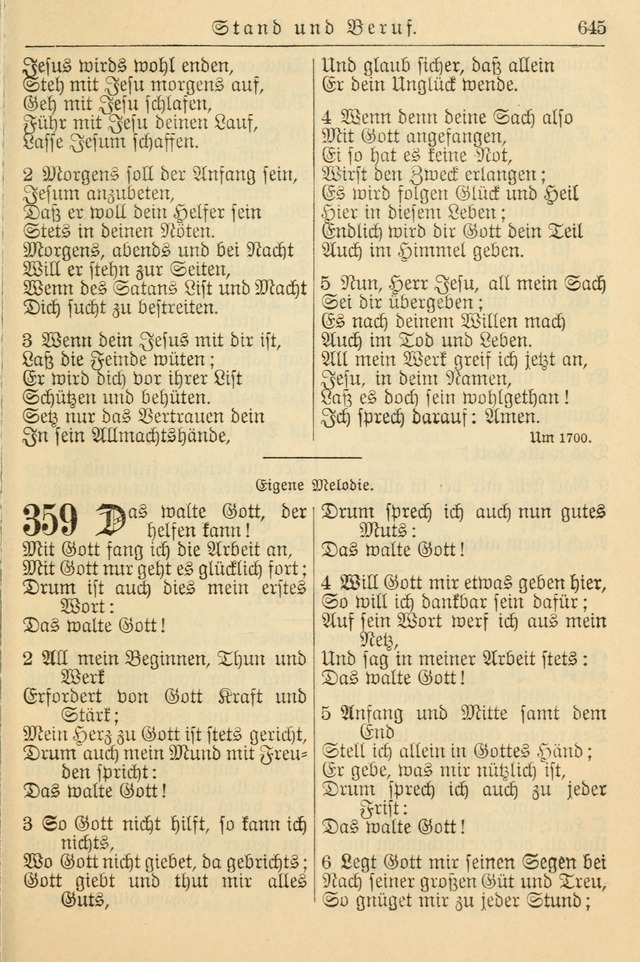 Kirchenbuch für Evangelisch-Lutherische Gemeinden page 645