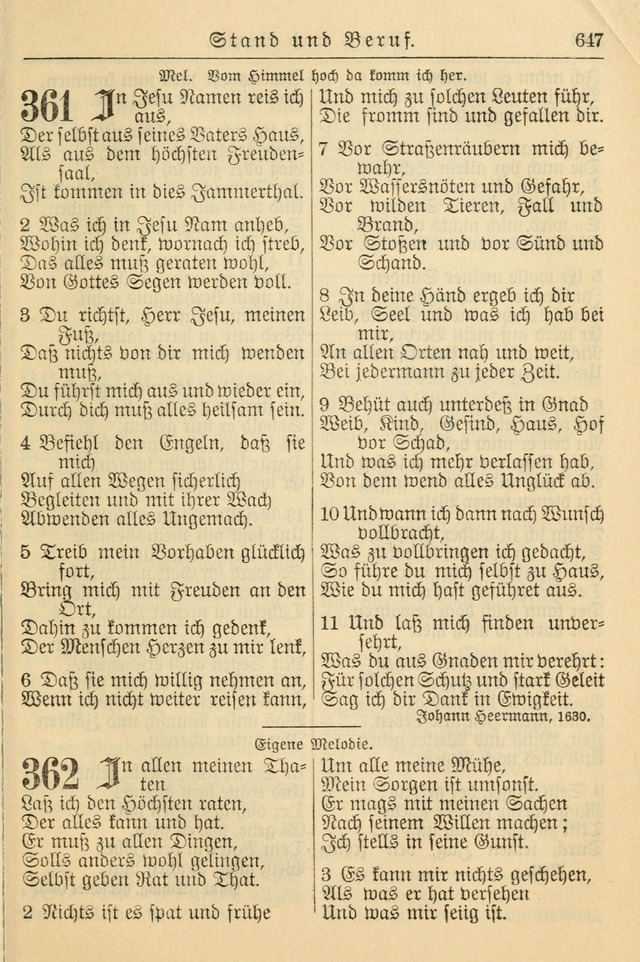 Kirchenbuch für Evangelisch-Lutherische Gemeinden page 647