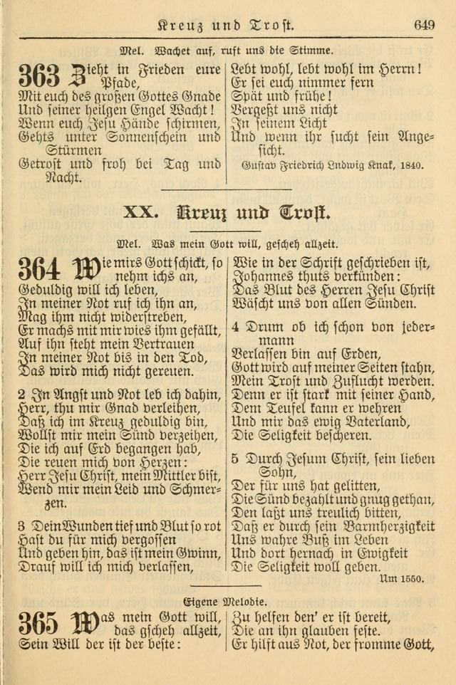 Kirchenbuch für Evangelisch-Lutherische Gemeinden page 649