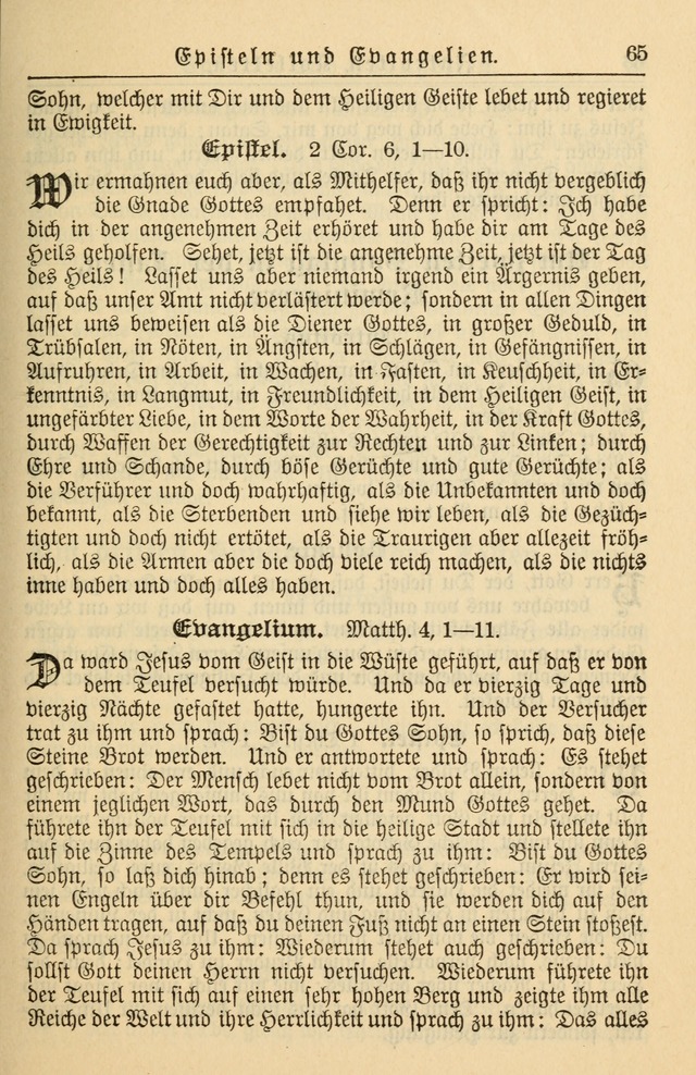 Kirchenbuch für Evangelisch-Lutherische Gemeinden page 65