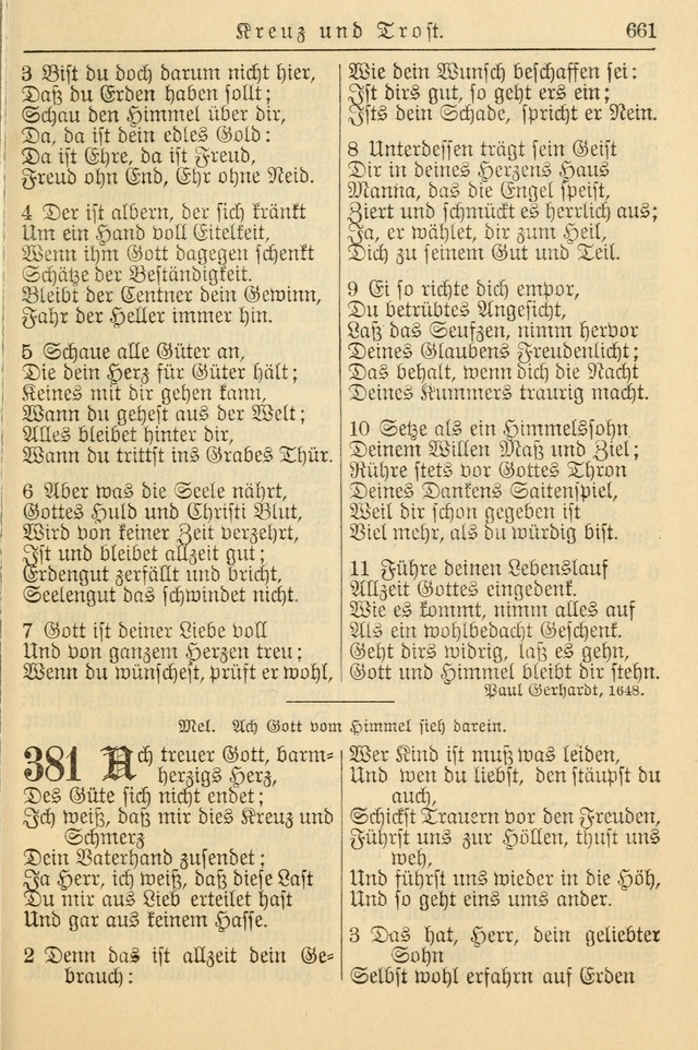 Kirchenbuch für Evangelisch-Lutherische Gemeinden page 661