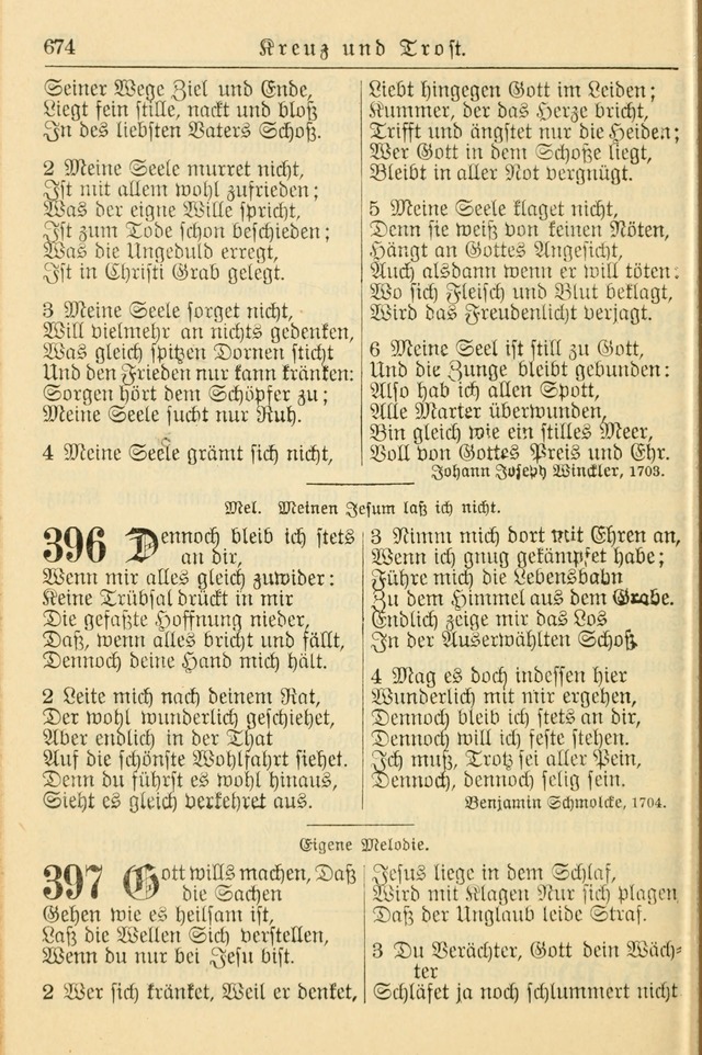 Kirchenbuch für Evangelisch-Lutherische Gemeinden page 674