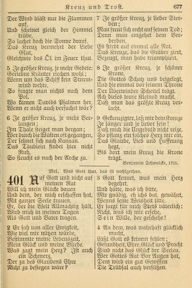 Kirchenbuch für Evangelisch-Lutherische Gemeinden page 677