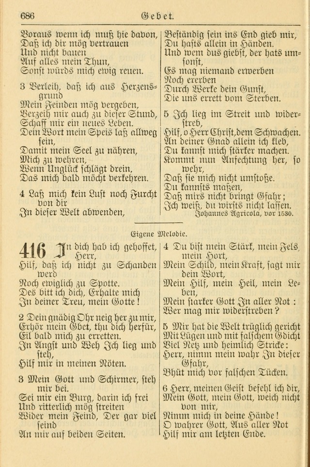 Kirchenbuch für Evangelisch-Lutherische Gemeinden page 686