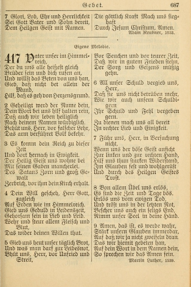 Kirchenbuch für Evangelisch-Lutherische Gemeinden page 687