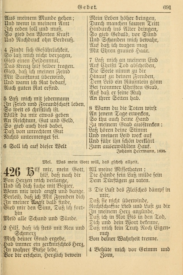 Kirchenbuch für Evangelisch-Lutherische Gemeinden page 691