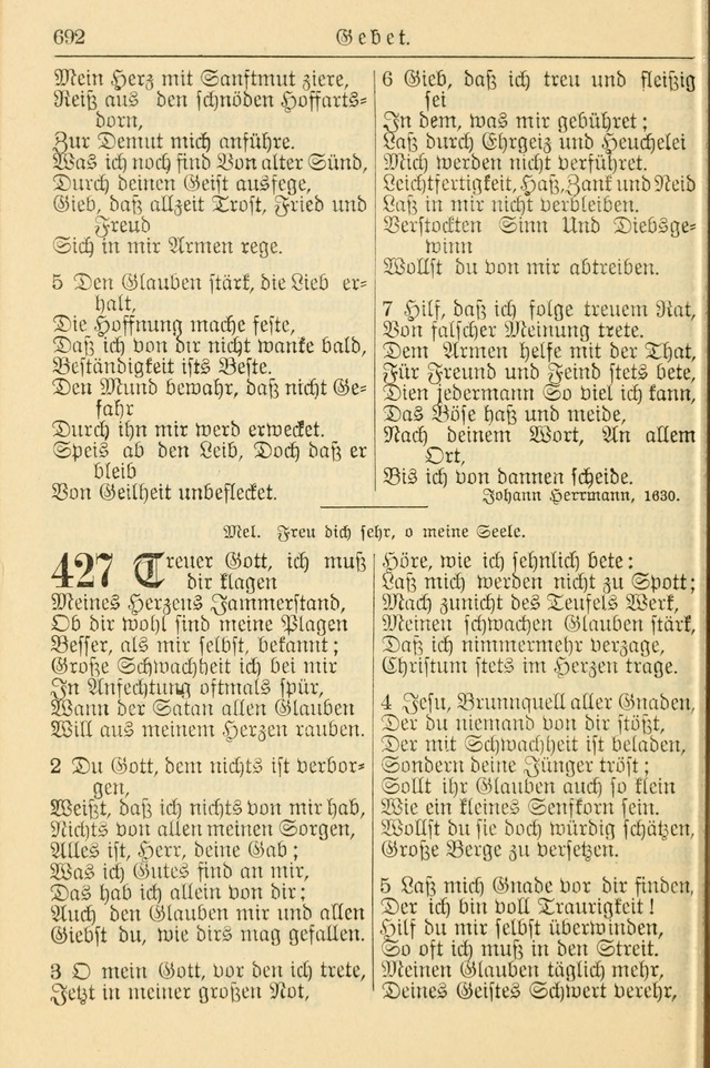 Kirchenbuch für Evangelisch-Lutherische Gemeinden page 692