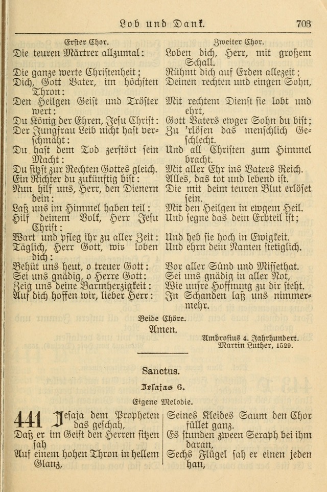 Kirchenbuch für Evangelisch-Lutherische Gemeinden page 703