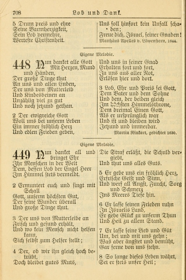 Kirchenbuch für Evangelisch-Lutherische Gemeinden page 708