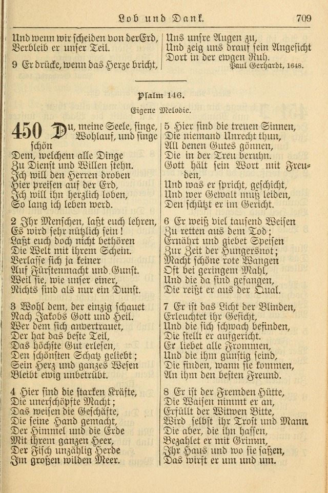 Kirchenbuch für Evangelisch-Lutherische Gemeinden page 709