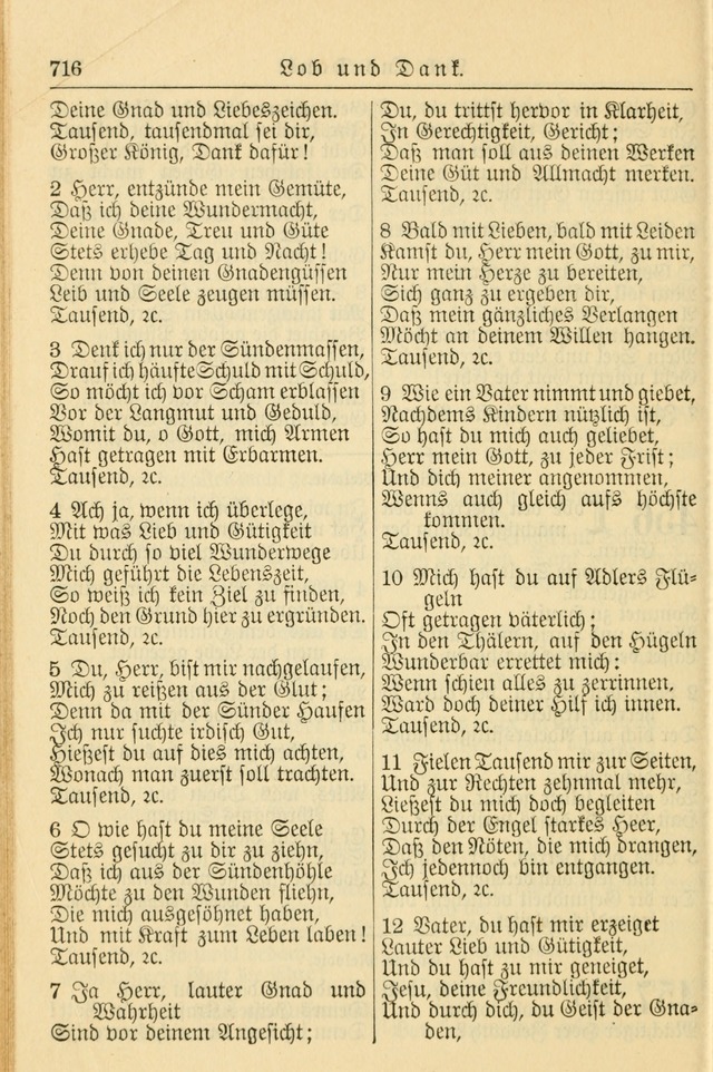 Kirchenbuch für Evangelisch-Lutherische Gemeinden page 716