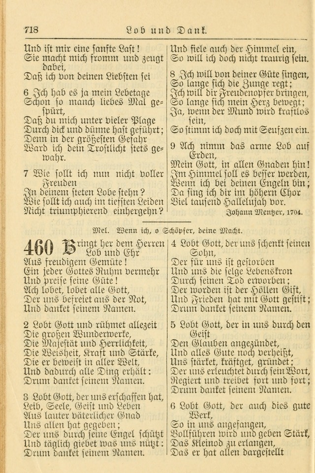 Kirchenbuch für Evangelisch-Lutherische Gemeinden page 718