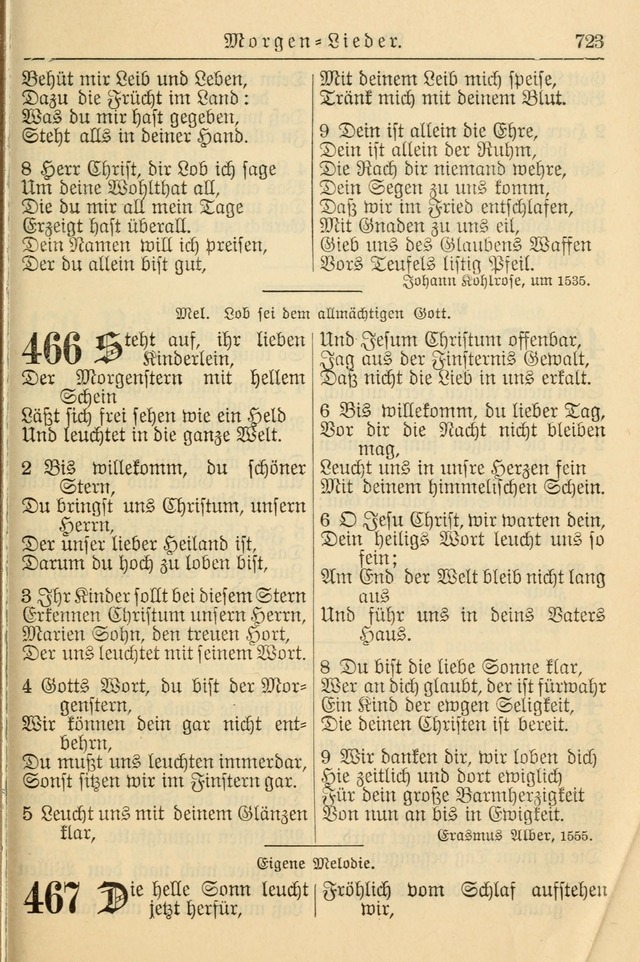 Kirchenbuch für Evangelisch-Lutherische Gemeinden page 723