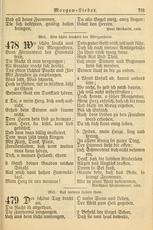 Kirchenbuch für Evangelisch-Lutherische Gemeinden page 731