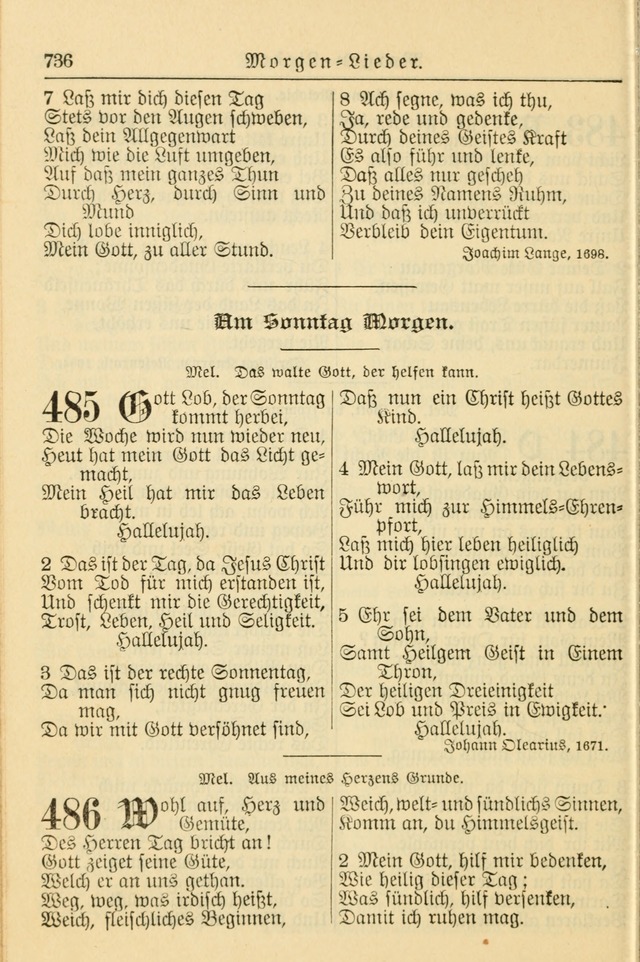 Kirchenbuch für Evangelisch-Lutherische Gemeinden page 736