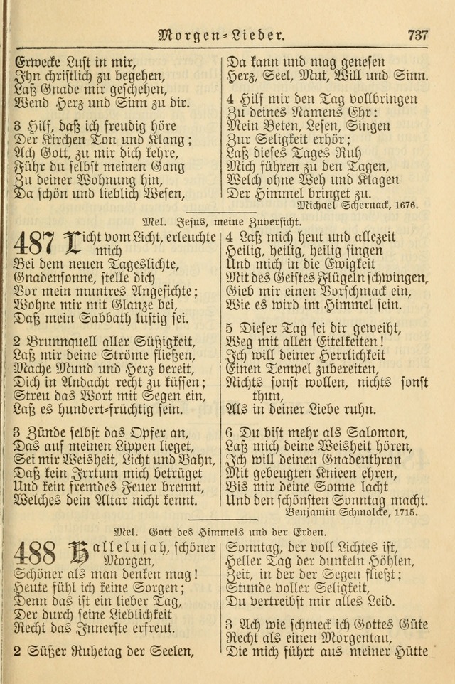 Kirchenbuch für Evangelisch-Lutherische Gemeinden page 737