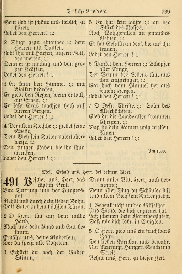 Kirchenbuch für Evangelisch-Lutherische Gemeinden page 739