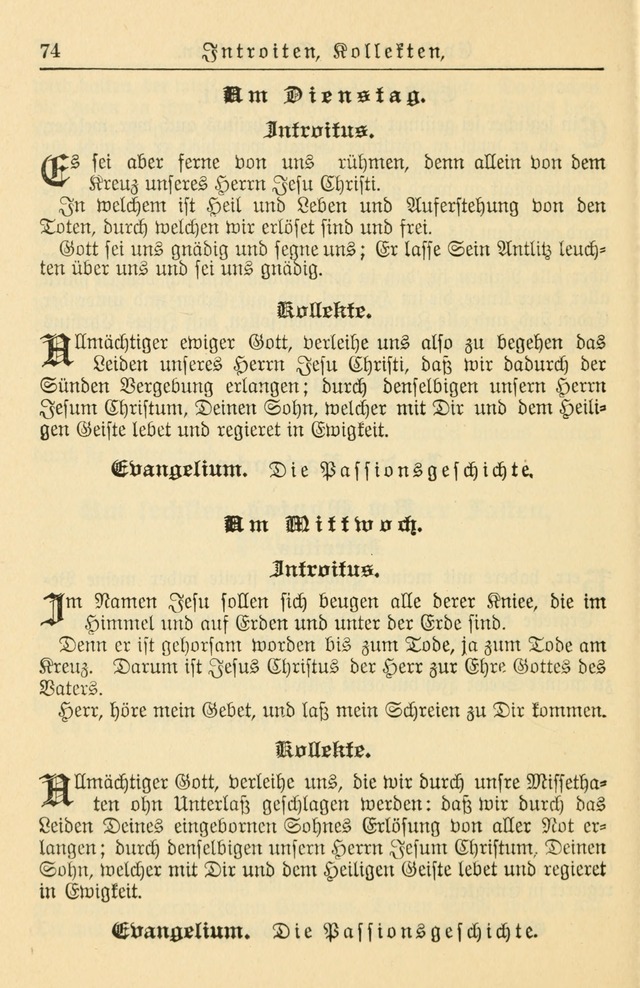 Kirchenbuch für Evangelisch-Lutherische Gemeinden page 74