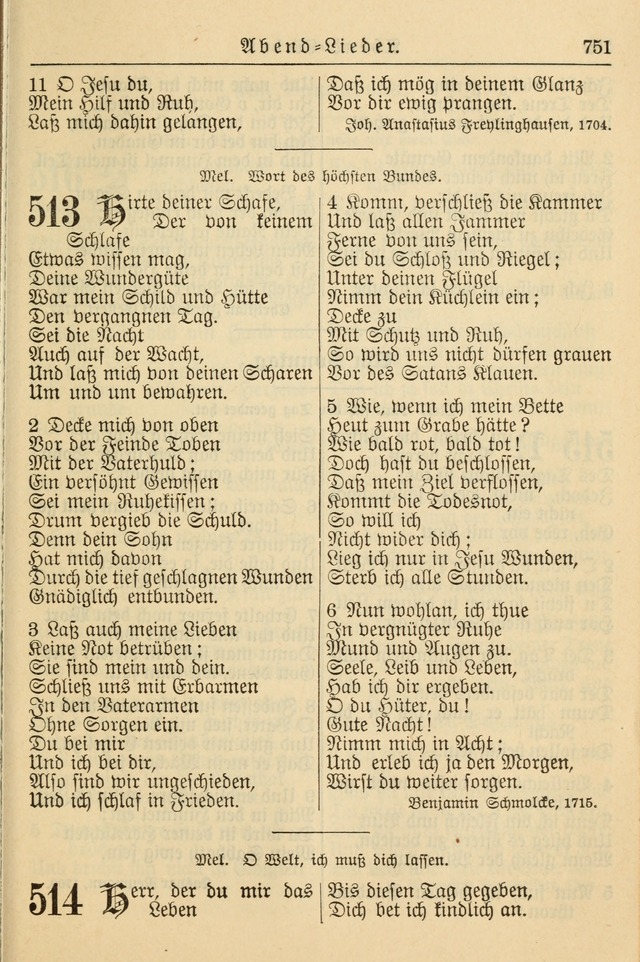 Kirchenbuch für Evangelisch-Lutherische Gemeinden page 751