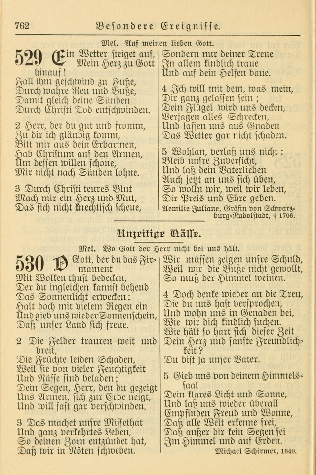 Kirchenbuch für Evangelisch-Lutherische Gemeinden page 762