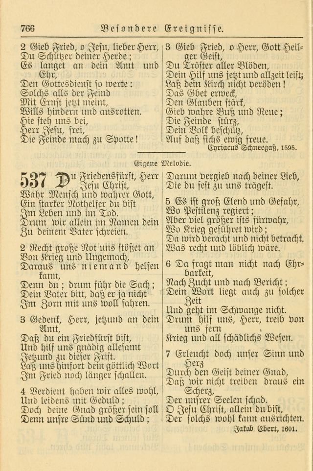 Kirchenbuch für Evangelisch-Lutherische Gemeinden page 766