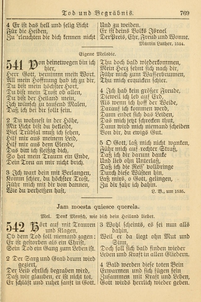 Kirchenbuch für Evangelisch-Lutherische Gemeinden page 769