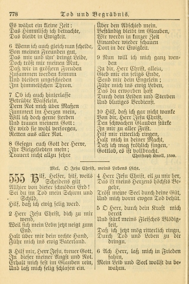 Kirchenbuch für Evangelisch-Lutherische Gemeinden page 778