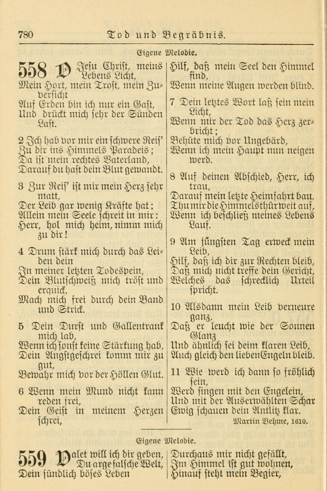 Kirchenbuch für Evangelisch-Lutherische Gemeinden page 780