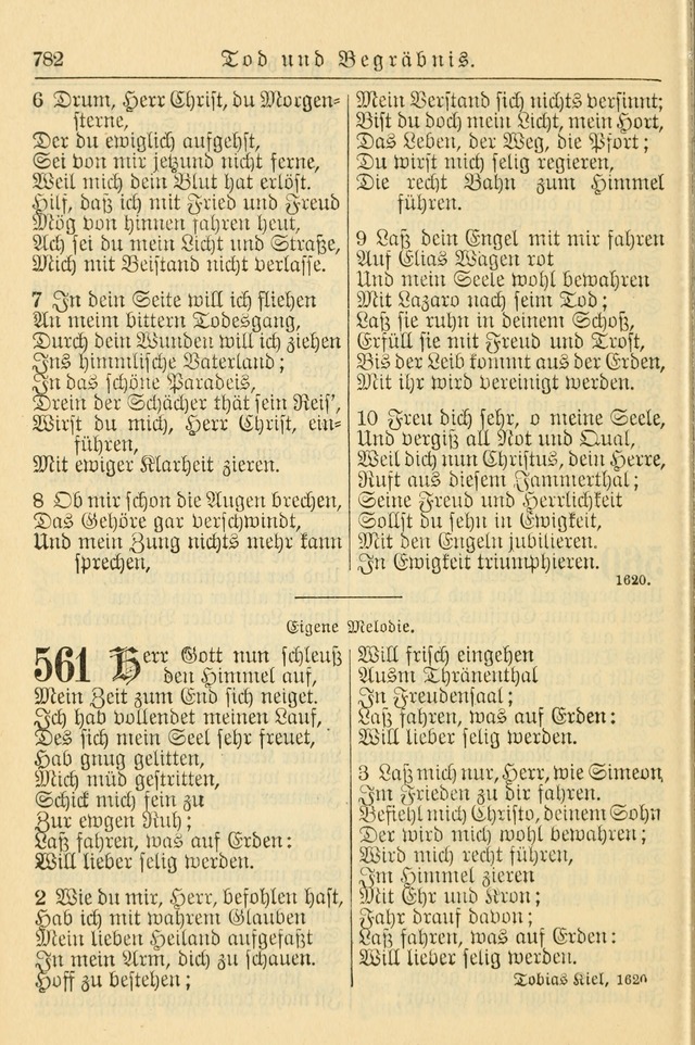 Kirchenbuch für Evangelisch-Lutherische Gemeinden page 782