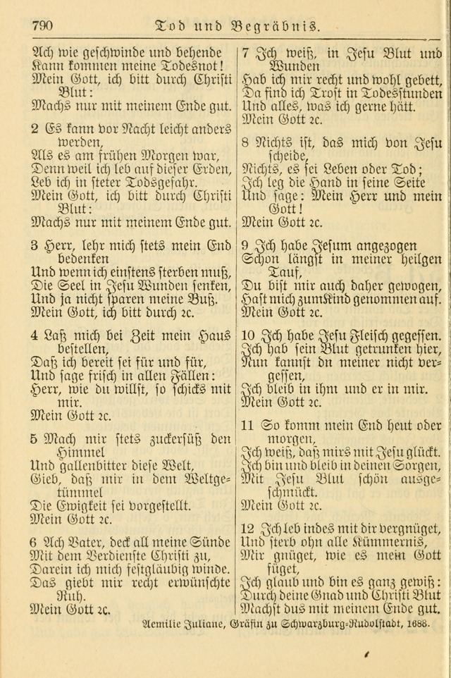 Kirchenbuch für Evangelisch-Lutherische Gemeinden page 790