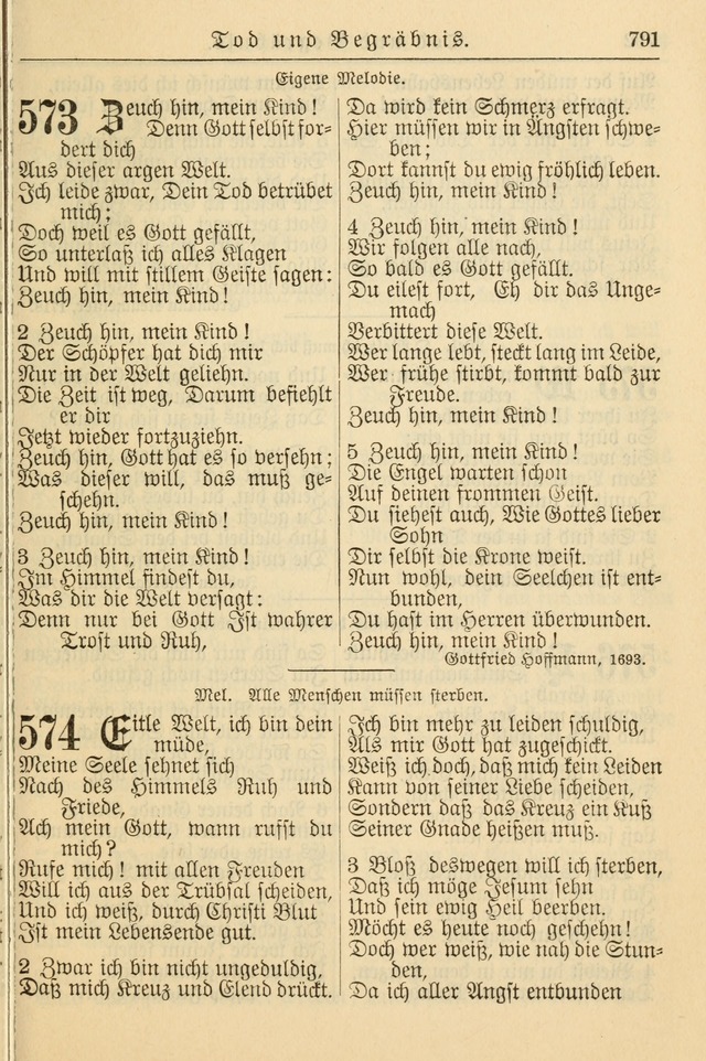 Kirchenbuch für Evangelisch-Lutherische Gemeinden page 791