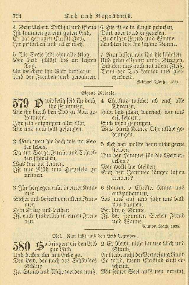 Kirchenbuch für Evangelisch-Lutherische Gemeinden page 794