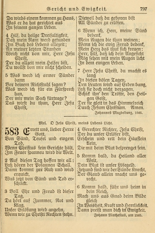 Kirchenbuch für Evangelisch-Lutherische Gemeinden page 797