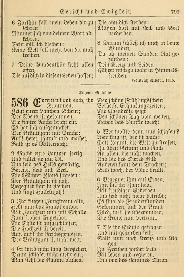 Kirchenbuch für Evangelisch-Lutherische Gemeinden page 799