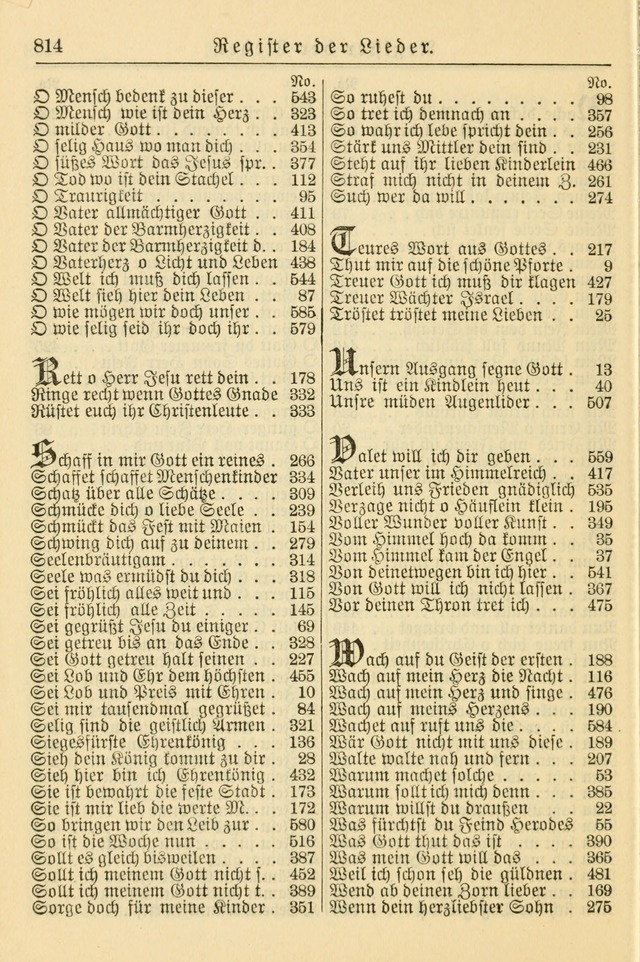 Kirchenbuch für Evangelisch-Lutherische Gemeinden page 814