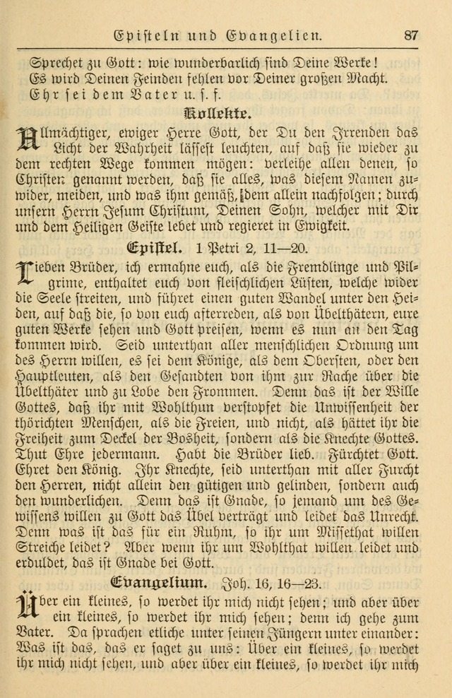 Kirchenbuch für Evangelisch-Lutherische Gemeinden page 87