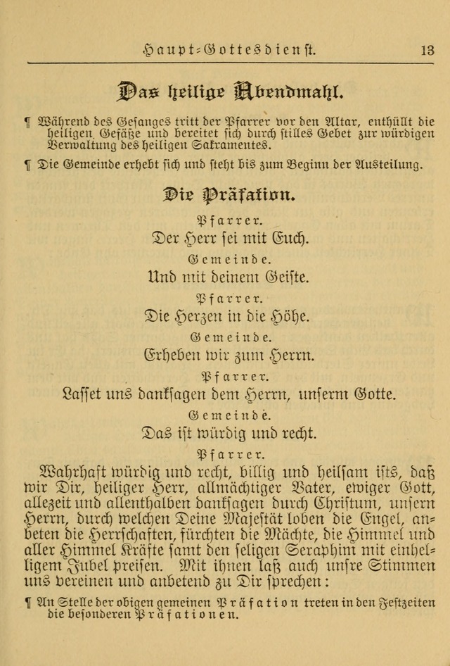 Kirchenbuch für Evangelisch-Lutherische Gemeinden: Herausgegeben von der Allgemeinen Versammlung der Evangelisch-Lutherischen Kirche in Nord Amerika (Neue und Verb. Aus.) page 13