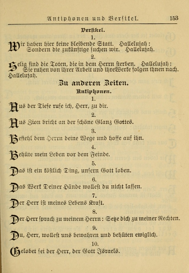 Kirchenbuch für Evangelisch-Lutherische Gemeinden: Herausgegeben von der Allgemeinen Versammlung der Evangelisch-Lutherischen Kirche in Nord Amerika (Neue und Verb. Aus.) page 153