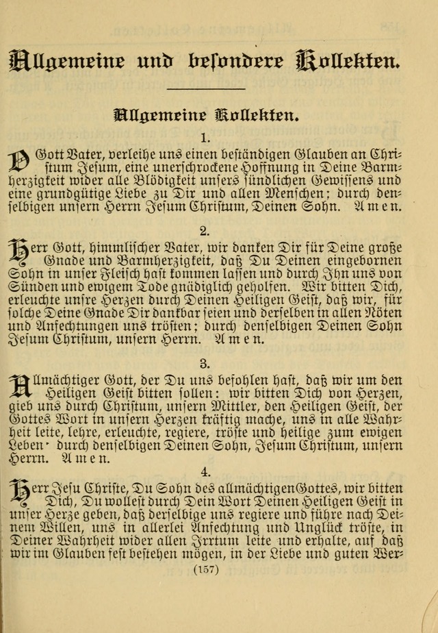 Kirchenbuch für Evangelisch-Lutherische Gemeinden: Herausgegeben von der Allgemeinen Versammlung der Evangelisch-Lutherischen Kirche in Nord Amerika (Neue und Verb. Aus.) page 157