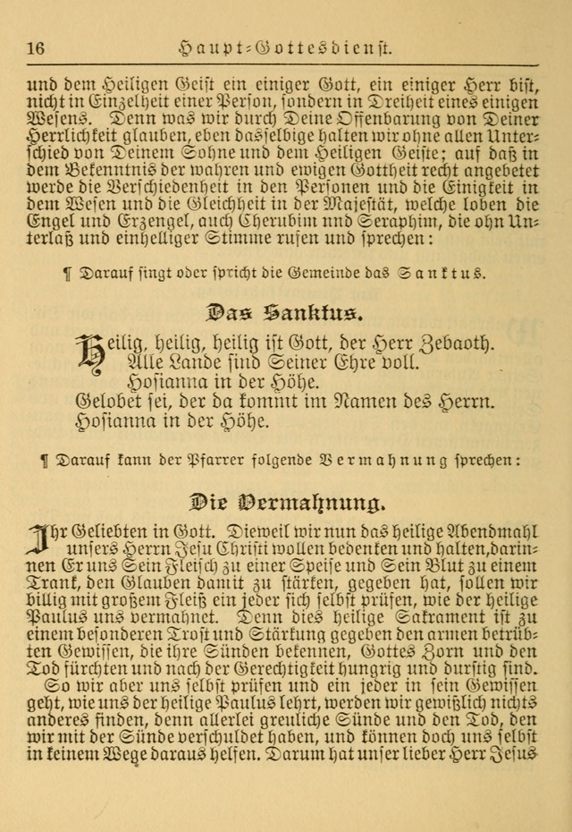 Kirchenbuch für Evangelisch-Lutherische Gemeinden: Herausgegeben von der Allgemeinen Versammlung der Evangelisch-Lutherischen Kirche in Nord Amerika (Neue und Verb. Aus.) page 16