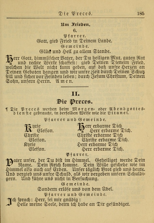 Kirchenbuch für Evangelisch-Lutherische Gemeinden: Herausgegeben von der Allgemeinen Versammlung der Evangelisch-Lutherischen Kirche in Nord Amerika (Neue und Verb. Aus.) page 185