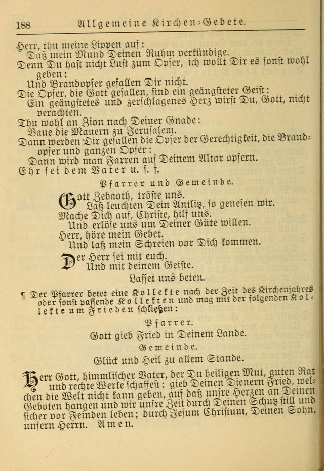 Kirchenbuch für Evangelisch-Lutherische Gemeinden: Herausgegeben von der Allgemeinen Versammlung der Evangelisch-Lutherischen Kirche in Nord Amerika (Neue und Verb. Aus.) page 188