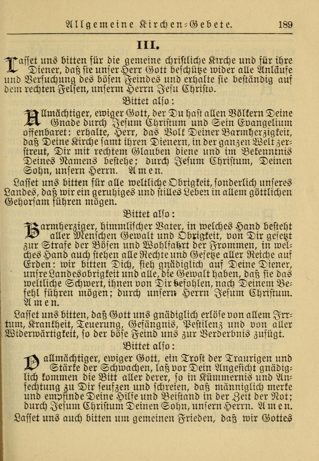 Kirchenbuch für Evangelisch-Lutherische Gemeinden: Herausgegeben von der Allgemeinen Versammlung der Evangelisch-Lutherischen Kirche in Nord Amerika (Neue und Verb. Aus.) page 189