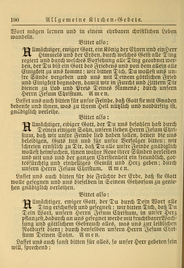 Kirchenbuch für Evangelisch-Lutherische Gemeinden: Herausgegeben von der Allgemeinen Versammlung der Evangelisch-Lutherischen Kirche in Nord Amerika (Neue und Verb. Aus.) page 190