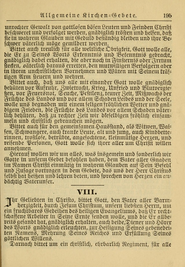 Kirchenbuch für Evangelisch-Lutherische Gemeinden: Herausgegeben von der Allgemeinen Versammlung der Evangelisch-Lutherischen Kirche in Nord Amerika (Neue und Verb. Aus.) page 195