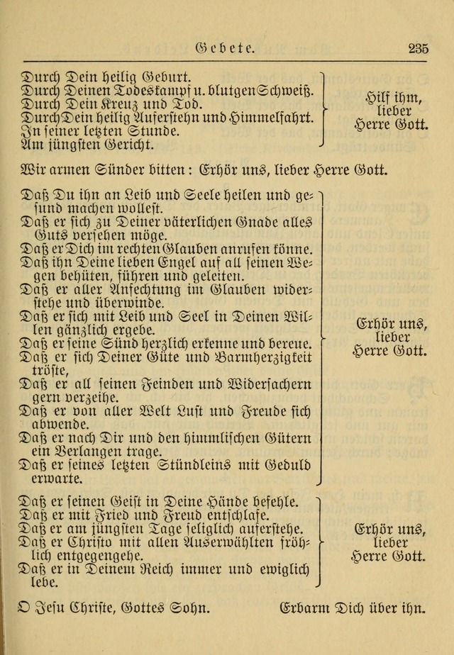 Kirchenbuch für Evangelisch-Lutherische Gemeinden: Herausgegeben von der Allgemeinen Versammlung der Evangelisch-Lutherischen Kirche in Nord Amerika (Neue und Verb. Aus.) page 235