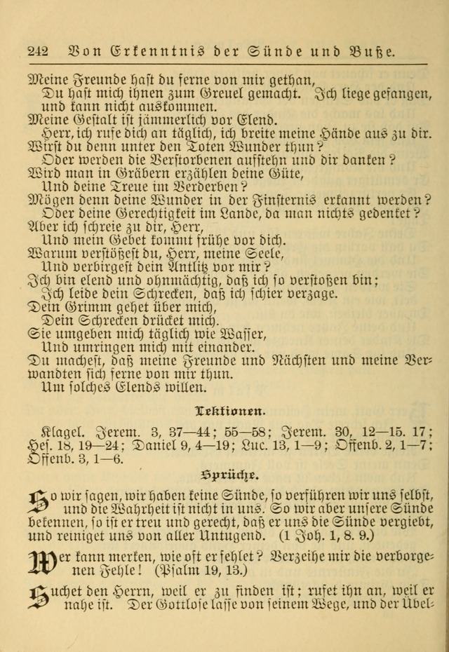 Kirchenbuch für Evangelisch-Lutherische Gemeinden: Herausgegeben von der Allgemeinen Versammlung der Evangelisch-Lutherischen Kirche in Nord Amerika (Neue und Verb. Aus.) page 242