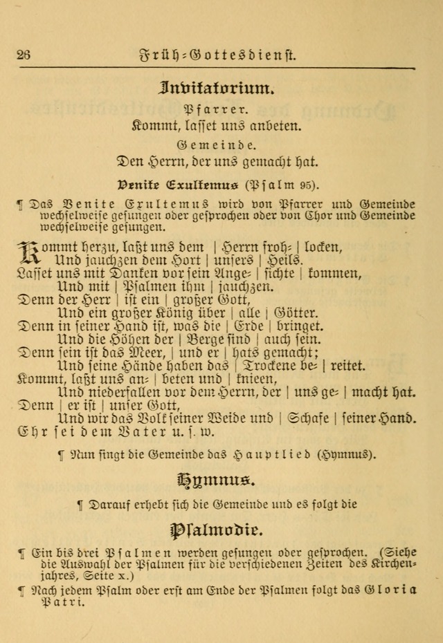 Kirchenbuch für Evangelisch-Lutherische Gemeinden: Herausgegeben von der Allgemeinen Versammlung der Evangelisch-Lutherischen Kirche in Nord Amerika (Neue und Verb. Aus.) page 26