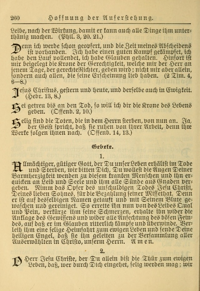 Kirchenbuch für Evangelisch-Lutherische Gemeinden: Herausgegeben von der Allgemeinen Versammlung der Evangelisch-Lutherischen Kirche in Nord Amerika (Neue und Verb. Aus.) page 260